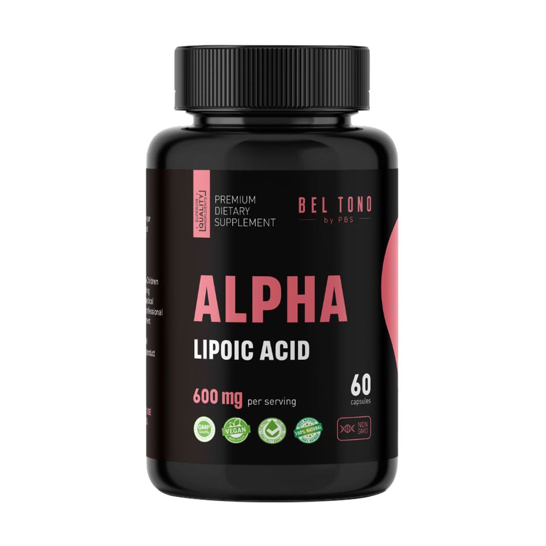 Альфа ліпоєва кислота Bel Tono Alpha Lipoic Acid 600 mg, 60 капсул